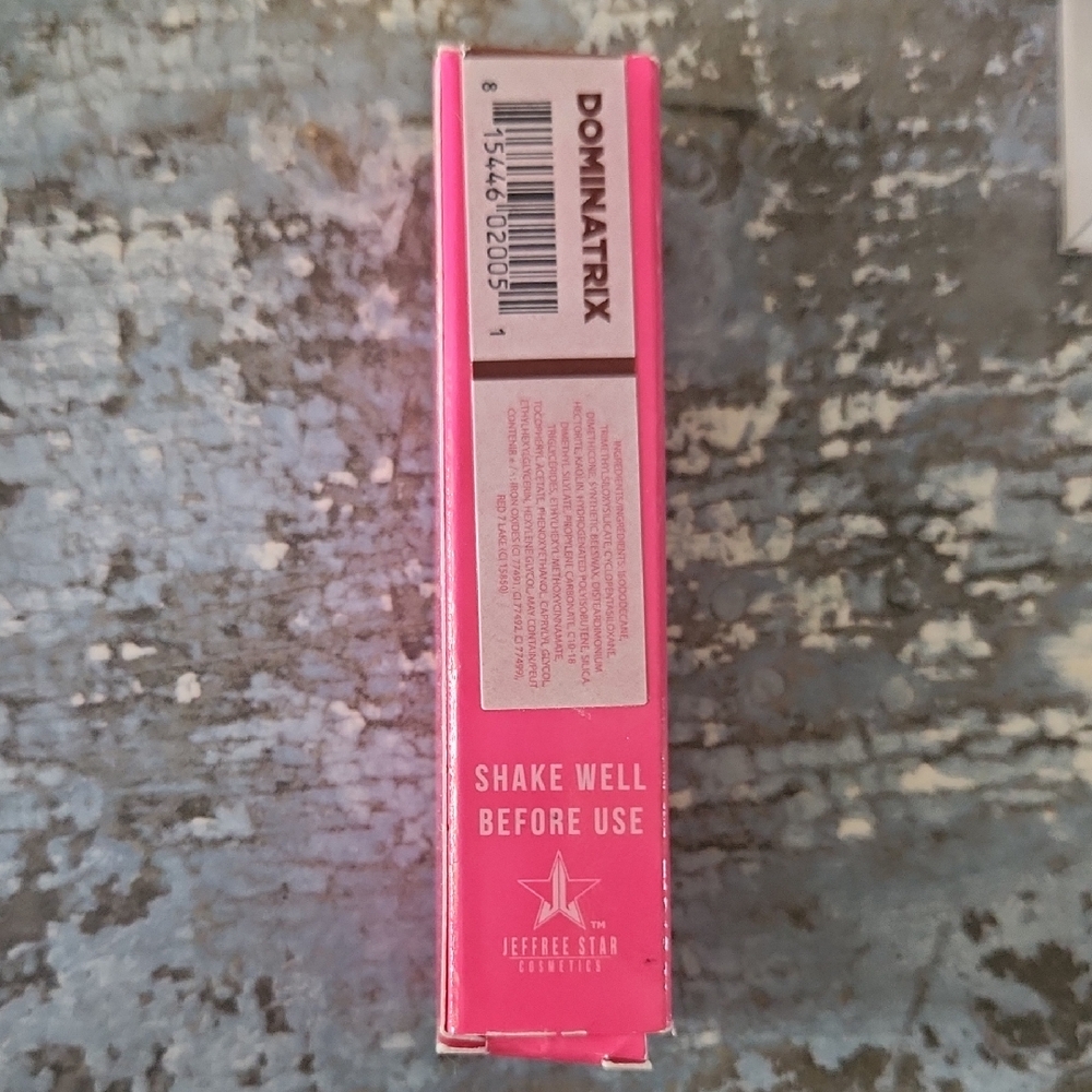 Jeffree Star Dominatrix Lipstick in Pink Packaging